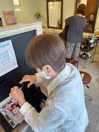 ショート GO TODAY 心斎橋edel店所属・白髪ぼかし/髪質 改善/KOMORIのヘアスタイル