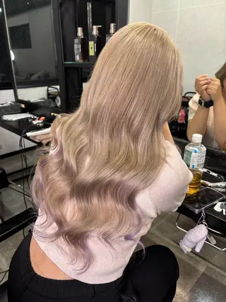 ロング ハイトーン/エクステ Renk@ 𖤐ﾐのヘアスタイル