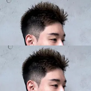 ショート メンズ メンズヘア特化 崎田 成人のヘアスタイル