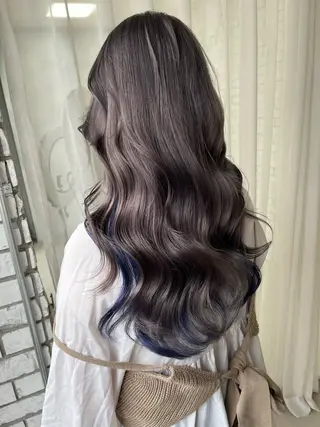 ロング カラー 🦋韓国ヘア💙 RUNAのヘアスタイル