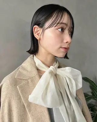 ショート カラー 🌼タッセルボブ/シ ョートmoeka🌼のヘアスタイル