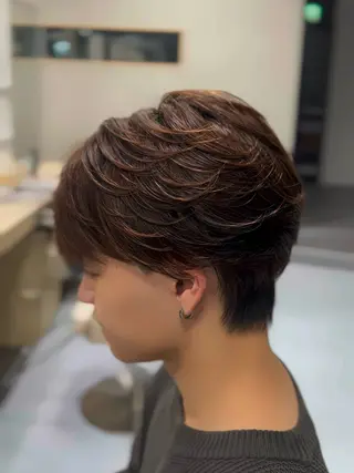 ショート パーマ メンズ 🔮メンズ縮毛矯正 毛流れパーマ💎竹永のヘアスタイル