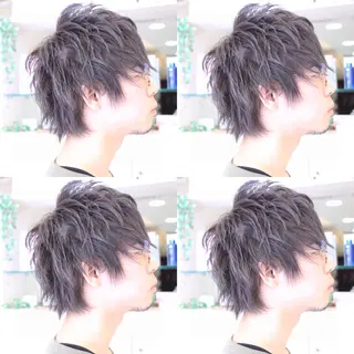 カラー メンズ 松本 美香のヘアスタイル