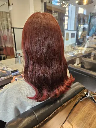 セミロング カラー 関口 友菜のヘアスタイル