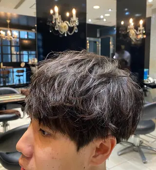 ショート カラー メンズ Lauburu  bat.hair渋谷2号店 【ラウブル バトヘアー シブヤ】所属・メンズ特化🔥 アサオカカズキのヘアスタイル