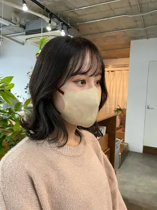 ミディアム カラー 奥村 紘のヘアスタイル