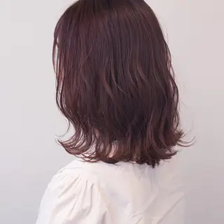 ミディアム カラー ツヤ髪になりたい方へ 🩷柴田知亜希のヘアスタイル