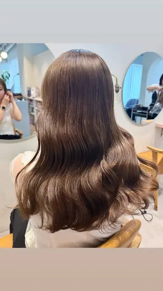 ロング カラー roka所属・ayaka♡ 柔らかカラーのヘアスタイル