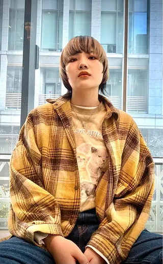 ショート カラー GRAND TAYA GINZA所属・片柳 真奈のヘアスタイル