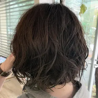 ミディアム パーマ fio マナミのヘアスタイル