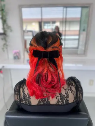 セミロング 松井凜花𐙚𓍯 ヘアアレンジ/ツヤ髪のヘアスタイル