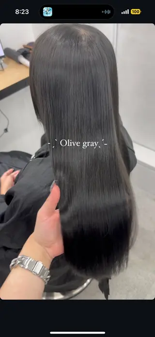 ロング カラー 暗髪🩶ラベンダー/ ブルー/ユウナ🤍のヘアスタイル