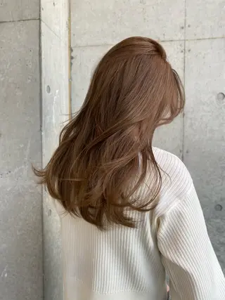 ロング カラー レイヤー/柔色 カラー/SAkiのヘアスタイル