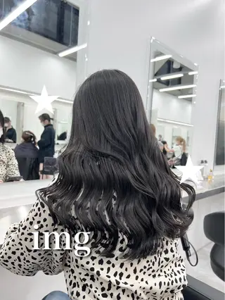 ロング カラー モデル募集💙韓国 スタイル💙亜子のヘアスタイル