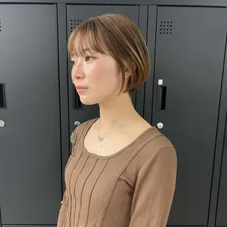 ショート ダブルカラー/韓国 ヘア/さわのあかねのヘアスタイル