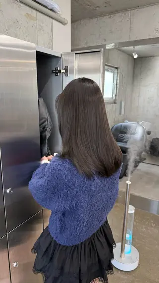 ミディアム カラー 高橋大樹/グレージュ 透明感/髪質改善のヘアスタイル