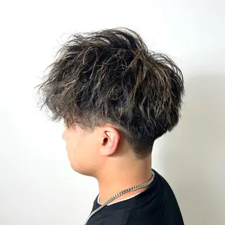 カラー パーマ メンズ 柏メンズカットパーマ NO.1タイチのヘアスタイル