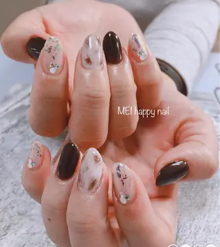 ネイル 北浦和 自爪育成ケアのネイルデザイン