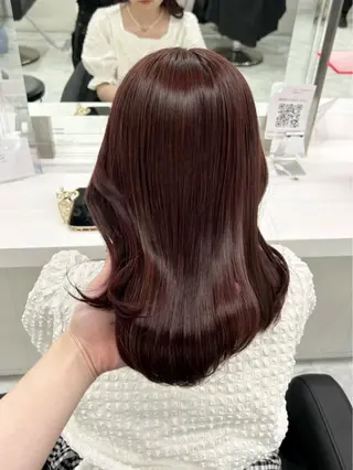 セミロング カラー IS所属・横浜美容室/透明感 カラー/レイヤーのヘアスタイル