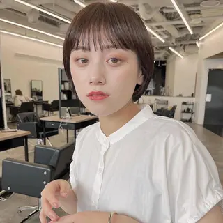 ショート カラー 🌱ボブ/レイヤー/ ベージュ/あやみ✨のヘアスタイル