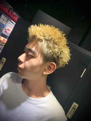 ショート メンズ メンズパーマ/難波/ 心斎橋　室園亮佑のヘアスタイル