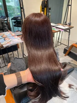 ロング SALOWIN渋谷caldo店B1所属・岐津公太 メンズ縮毛矯正のプロのヘアスタイル