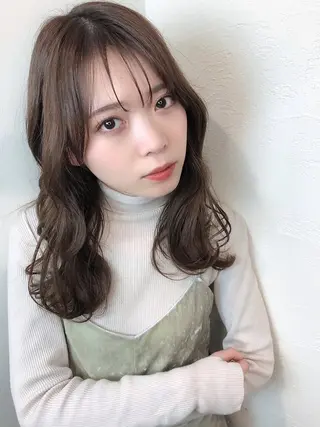 ミディアム 韓国STYLE 小久保のヘアスタイル