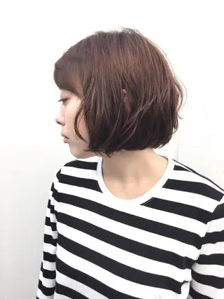 ショート パーマ 福地 礼奈のヘアスタイル