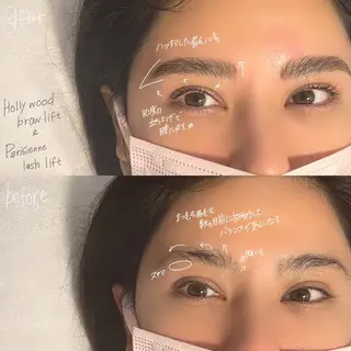 マツエク・マツパ アイブロウ GO TODAY SHAiRE SALON Vellmie店所属・吉祥寺kasumi 🌛eye/browのマツエク・マツパデザイン
