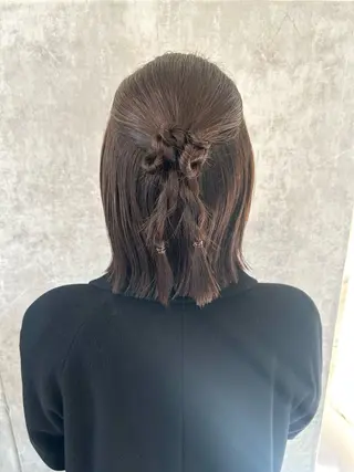 ショート ヘアアレンジ ハイトーン👱‍♀️ エクステ/彩花のヘアスタイル