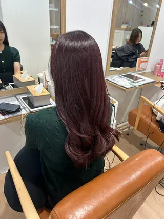 ロング カラー レイヤーカット/髪質 改善✨/藤田侑花のヘアスタイル