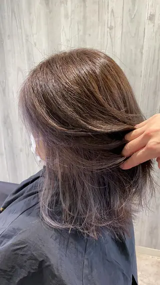 ミディアム カラー Renatus店長 金子裕美のヘアスタイル