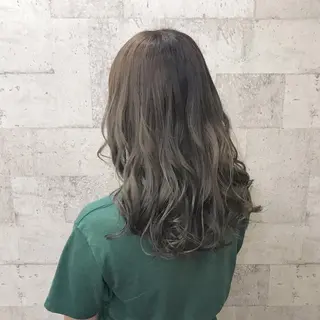 ロング カラー インナーカラー/天神 ブリーチ/吉田のヘアスタイル