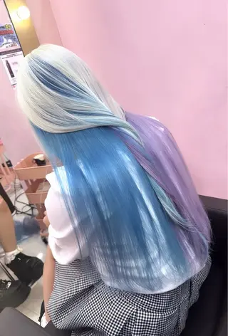 ロング カラー ブリーチ人気No.1 MANATO🎨🌈のヘアスタイル