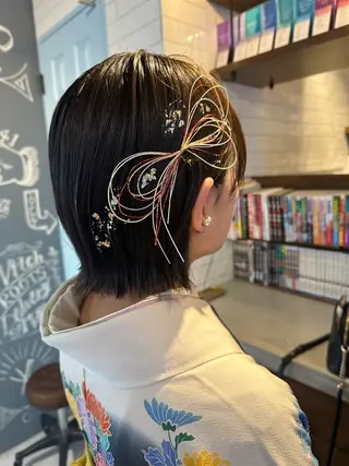 ショート ヘアアレンジ 七井 香奈 (なないかな)のヘアスタイル