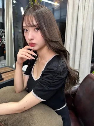 ロング 韓国/ワンホンヘア 髪質改善/MaCoのヘアスタイル