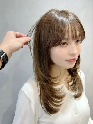 ミディアム カラー 🌿池袋ボブ/美髪 縮毛矯正taigaのヘアスタイル