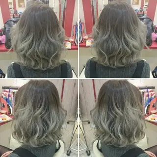 ミディアム カラー Le Lien カジのヘアスタイル