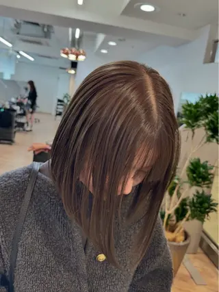 ミディアム 箕面/ボブ/ 髪質改善/加藤優眞のヘアスタイル