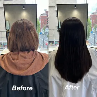 ロング カラー プルエクステ/インナ ーカラー🦊はるなのヘアスタイル