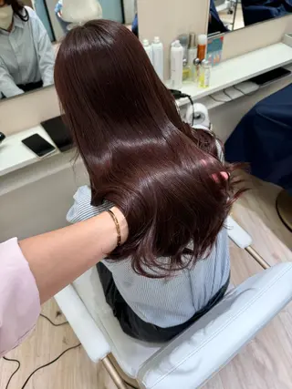 ロング カラー ParveMix🎀 稲垣詞葉のヘアスタイル