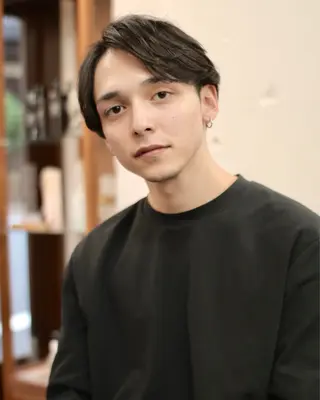 ミディアム メンズ 木村陸弥 似合わせ 透明感カラー🌿のヘアスタイル