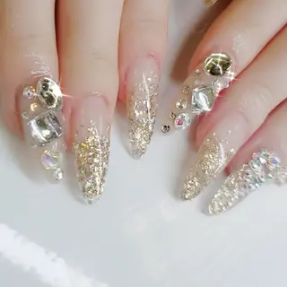 ロング ネイル クロキ 。のネイルデザイン