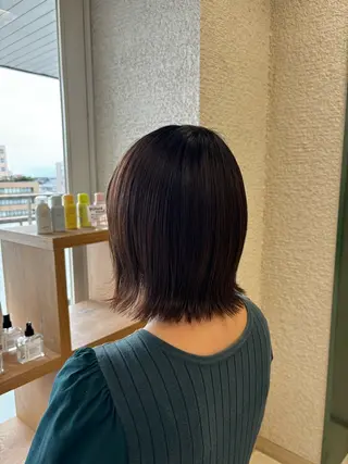 ショート 推し活/韓国/ブリー チカラーminamiのヘアスタイル