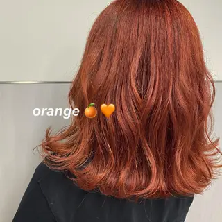 セミロング カラー ナツミ/透明感カラー /酸性ストレートのヘアスタイル