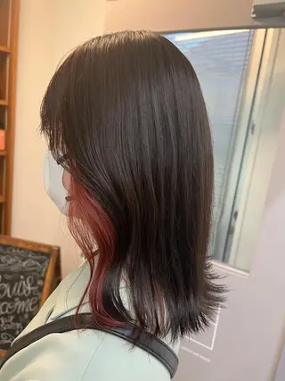 セミロング カラー Ami ブリーチ/ハイトーンのヘアスタイル