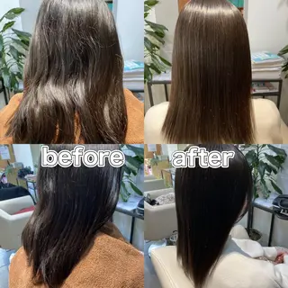 ロング カラー パーマ メルクヘアー 中澤のヘアスタイル