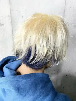 カラー メンズ メンズブリーチカラー /パーマ ごーた立川のヘアスタイル