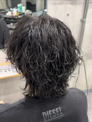 パーマ メンズ メンズ/シャドウ/ 波巻き/kyogoのヘアスタイル