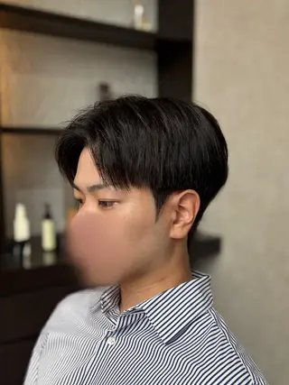 ショート パーマ メンズ 韓国メンズヘア/ ダウンパーマ/歩夢のヘアスタイル